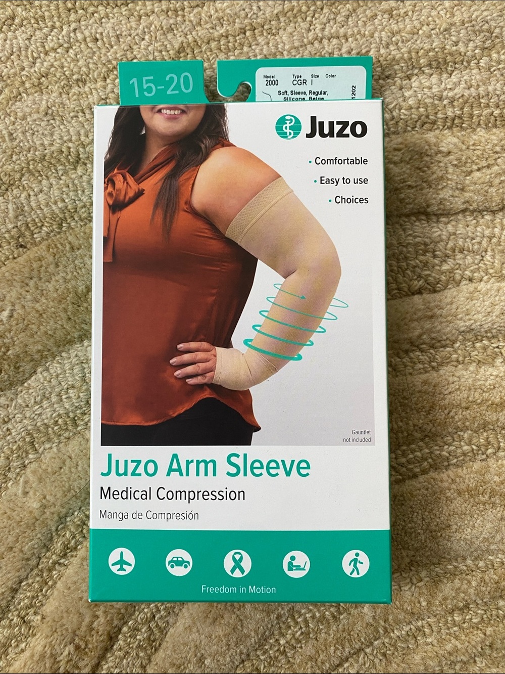 New in Opened Box: Juzo Soft Compression Arm Sleeve